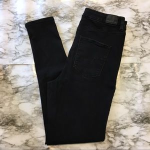 12L Black American Eagle High Waisted Jeggings